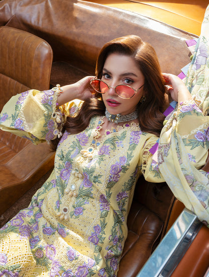 JADE EMBROIDERED CHIKANKARI LAWN - 3 PC UNSTITCHED