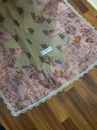 SARDINIA CHIKANKARI LASER EMBROIDERED LAWN - 3 PC UNSTITCHED