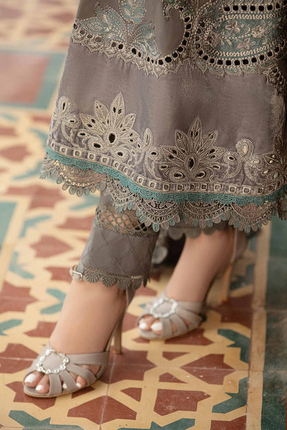MARIA B FORMALS PRINTED EMBROIDERED LAWN - 3 PC UNSTITCHED
