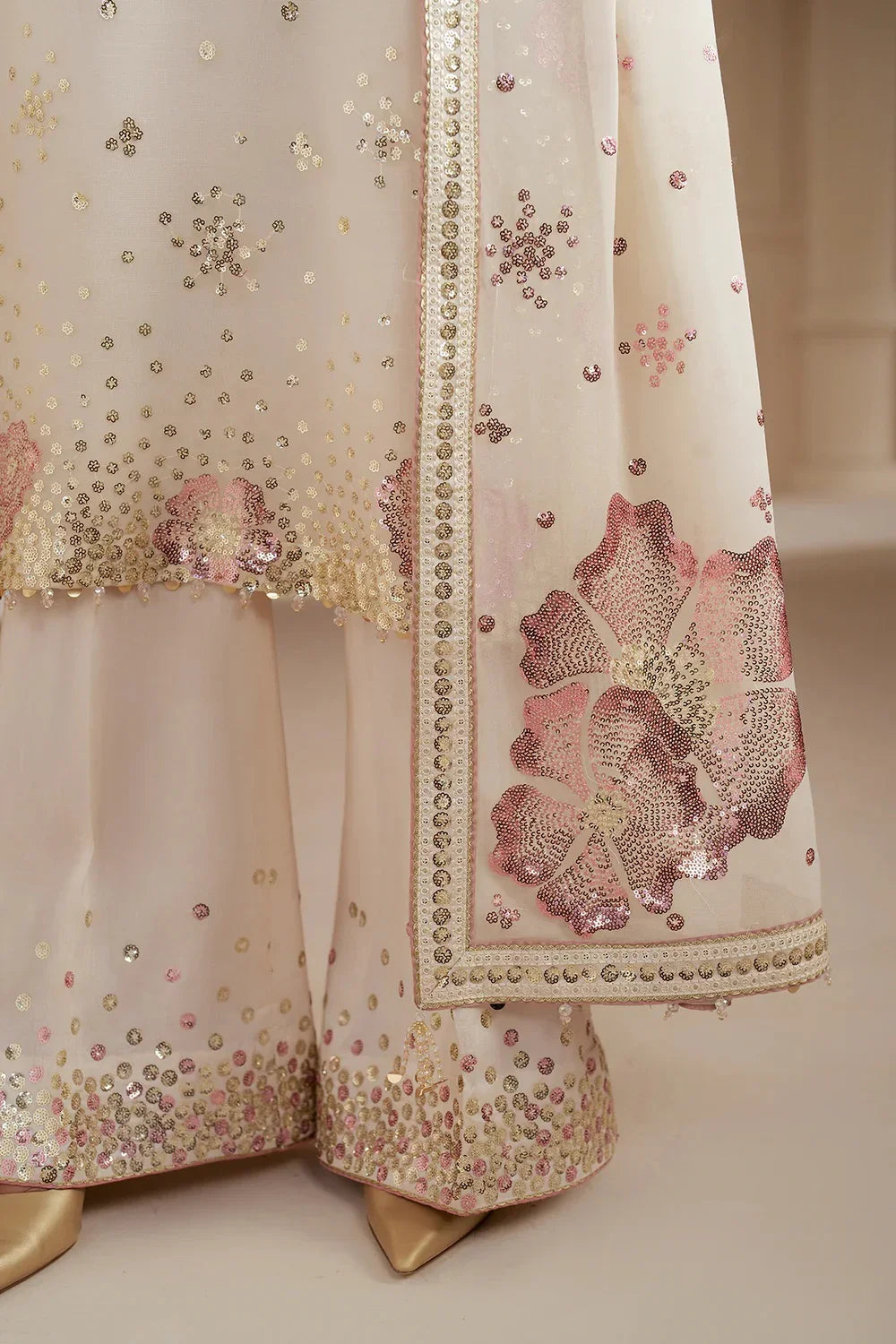 JAZMIN LUXURY EMBROIDERED CHIFFON - 3 PC UNSTITCHED