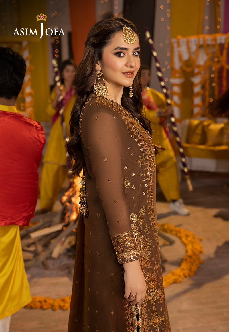 ASIM JOFA LUXURY EMBROIDERED CHIFFON - 3 PC UNSTITCHED