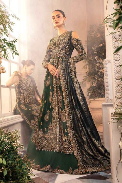 MARIA B LUXURY WEDDING EMBROIDERED VELVET - 3 PC UNSTITCHED