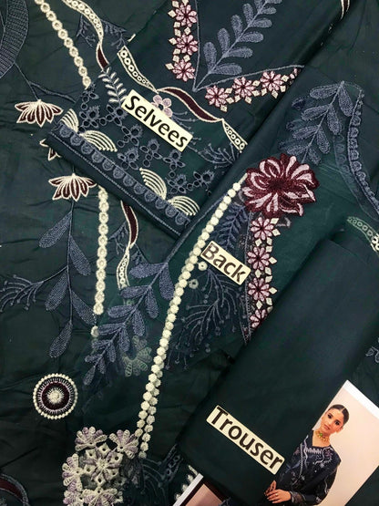 MARJJAN LUXURY EMBROIDERED LAWN - 3 PC UNSTITCHED