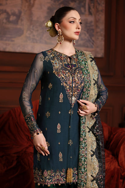 NUREH EMBROIDERED CHIFFON - 3 PC UNSTITCHED