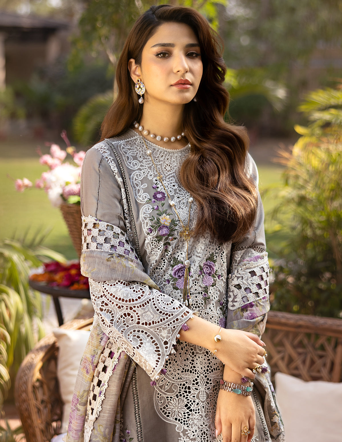 ELAF PREMIUM LAWN EMBROIDERED - 3 PC UNSTITCHED