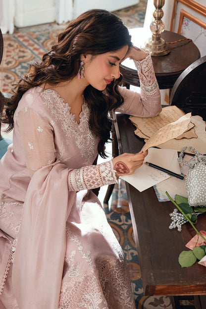 AZURE EMBROIDERED CHIFFON - 3 PC UNSTITCHED