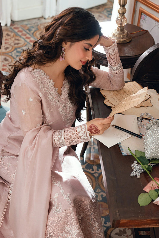 AZURE EMBROIDERED CHIFFON - 3 PC UNSTITCHED