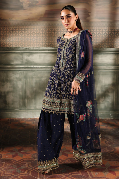 CHARIZMA LUXURY EMBROIDERED CHIFFON - 3 PC UNSTITCHED