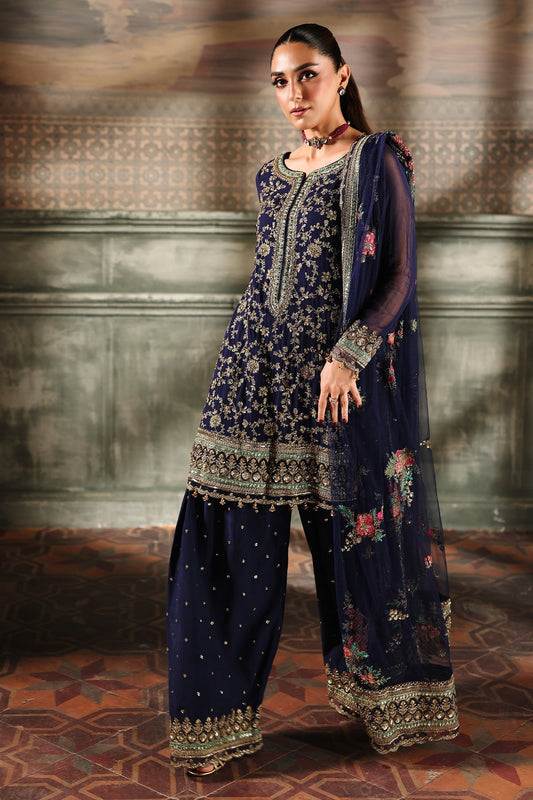 CHARIZMA LUXURY EMBROIDERED CHIFFON - 3 PC UNSTITCHED
