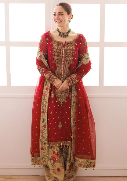 CHARIZMA EMBROIDERED CHIFFON DRESS - 3 PC UNSTITCHED