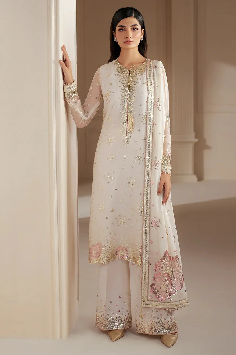 JAZMIN LUXURY EMBROIDERED CHIFFON - 3 PC UNSTITCHED