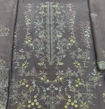 LAVISH PREMIUM EMBROIDERED CHIFFON DRESS - 3 PC UNSTITCHED