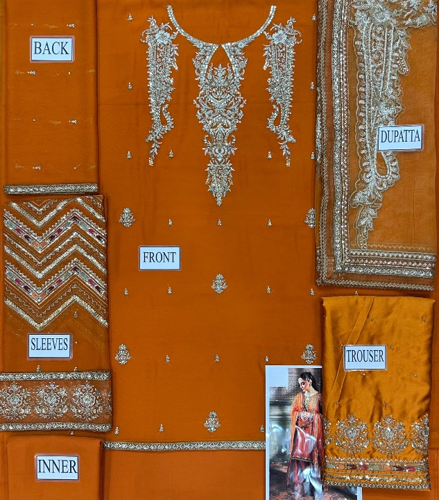 CHARIZMA DASTAN E JASHAN EMBROIDERED CHIFFON - 3 PC UNSTITCHED