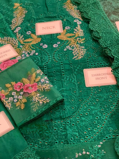 MARIA B LUXURY EMBROIDERED CHIKANKARI LAWN - 3 PC UNSTITCHED