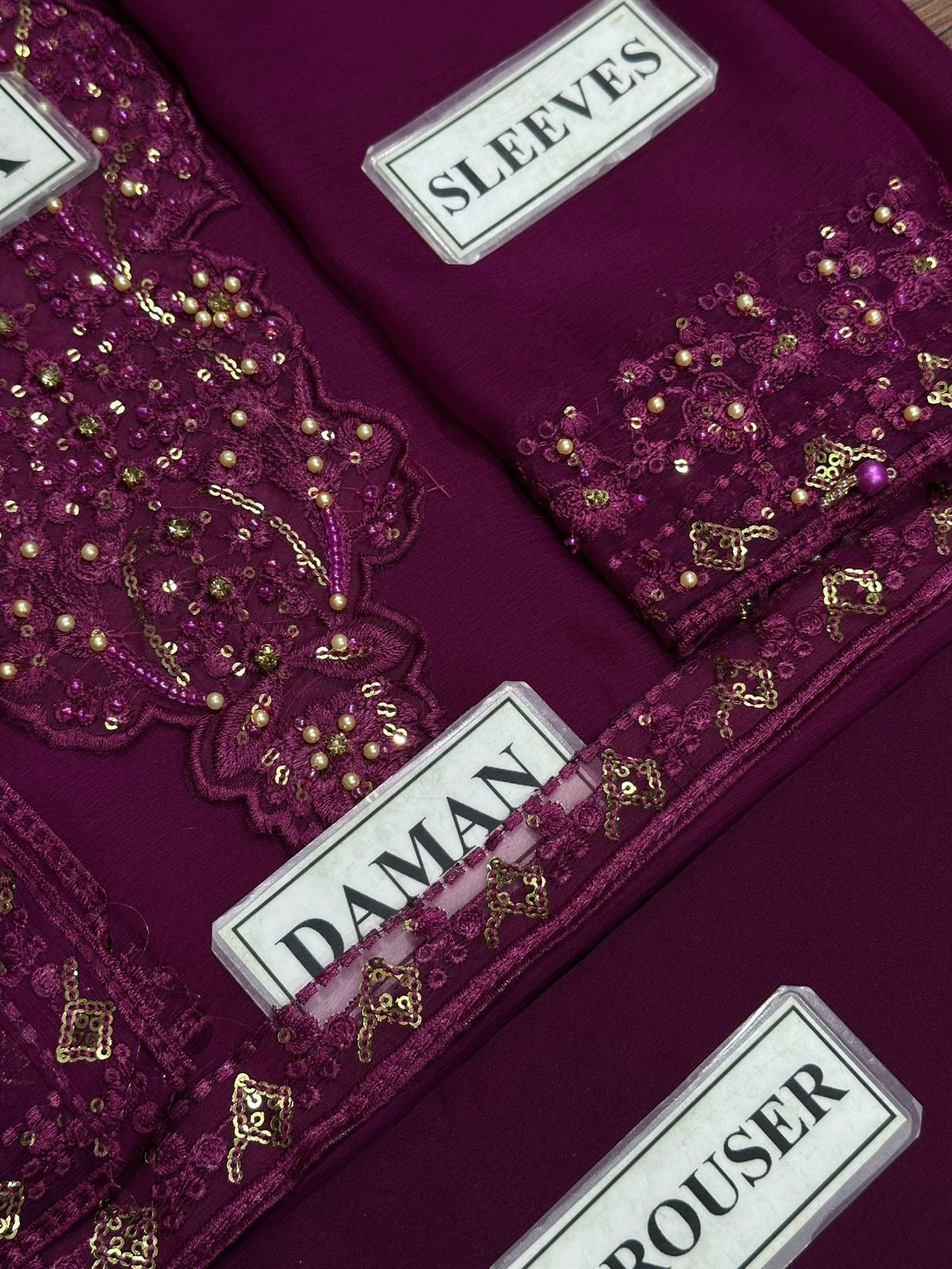 IZNIK EMBROIDERED CHIFFON - 3 PC UNSTITCHED