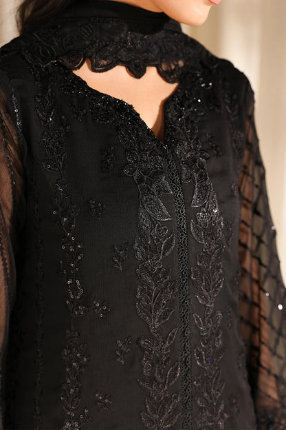 AZURE LUXURY EMBROIDERED CHIFFON - 3 PC UNSTITCHED
