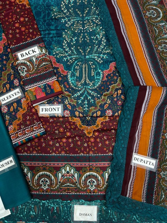MARIA B FORMALS EMBROIDERED LAWN - 3 PC UNSTITCHED