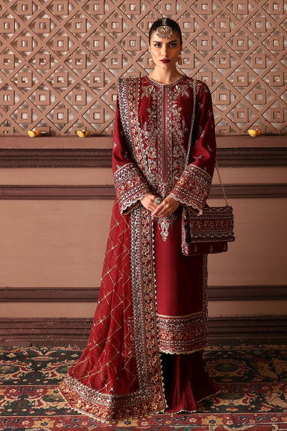 AFROZEH LUXURY WEDDING EMBROIDERED SILK - 3 PC UNSTITCHED