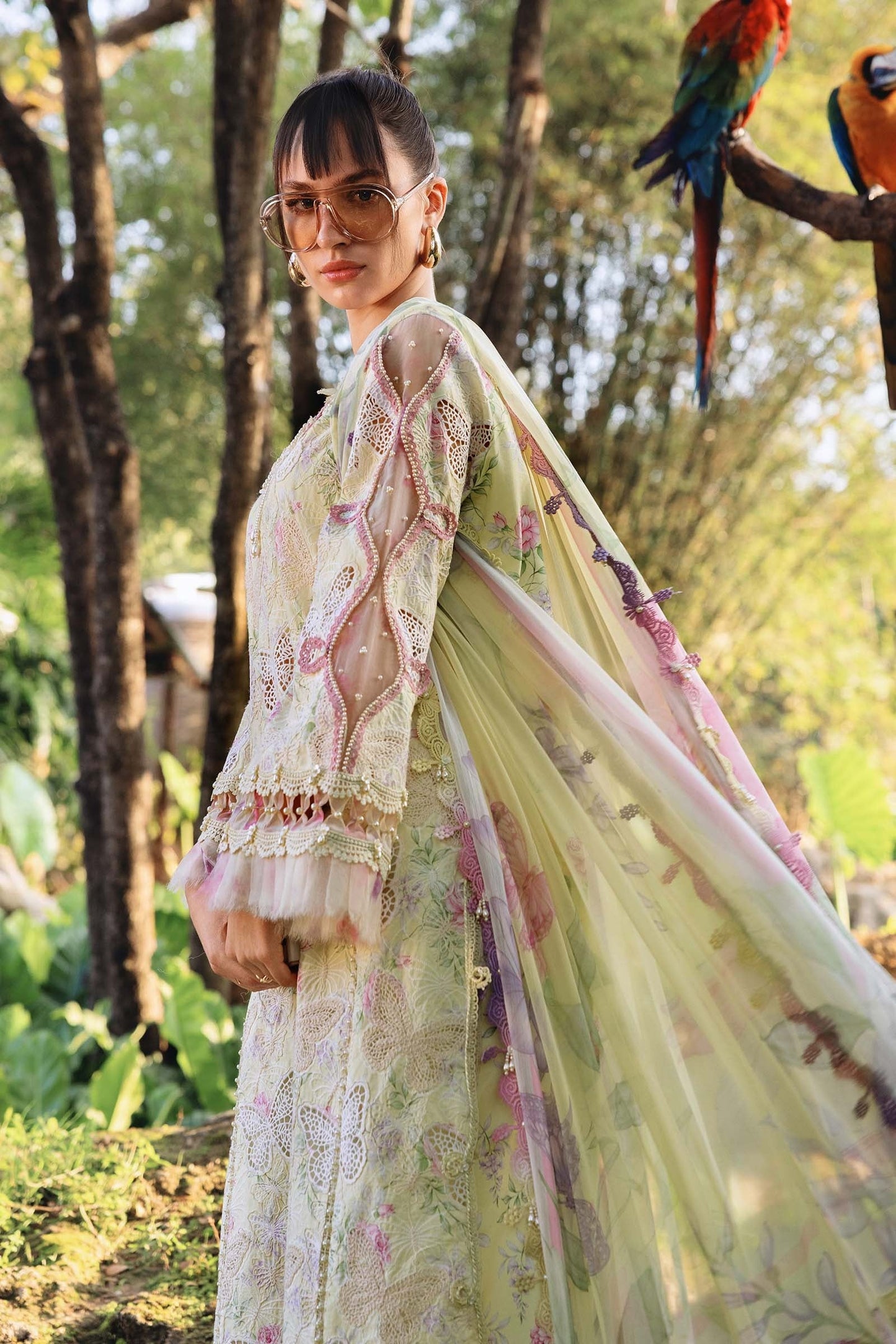 MARIA B FORMALS EMBROIDERED LAWN - 3 PC UNSTITCHED
