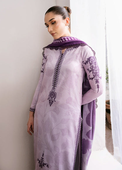 BIN ILYAS DIGITAL PRINTED EMBROIDERED LAWN - 3 PC UNSTITCHED