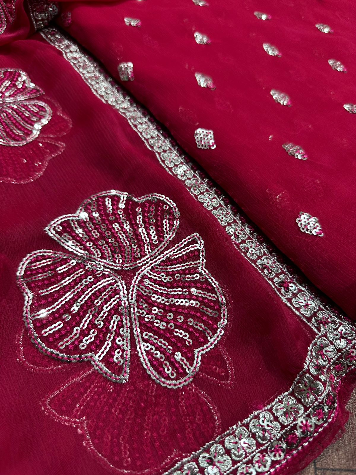 IZNIK EMBROIDERED CHIFFON - 3 PC UNSTITCHED