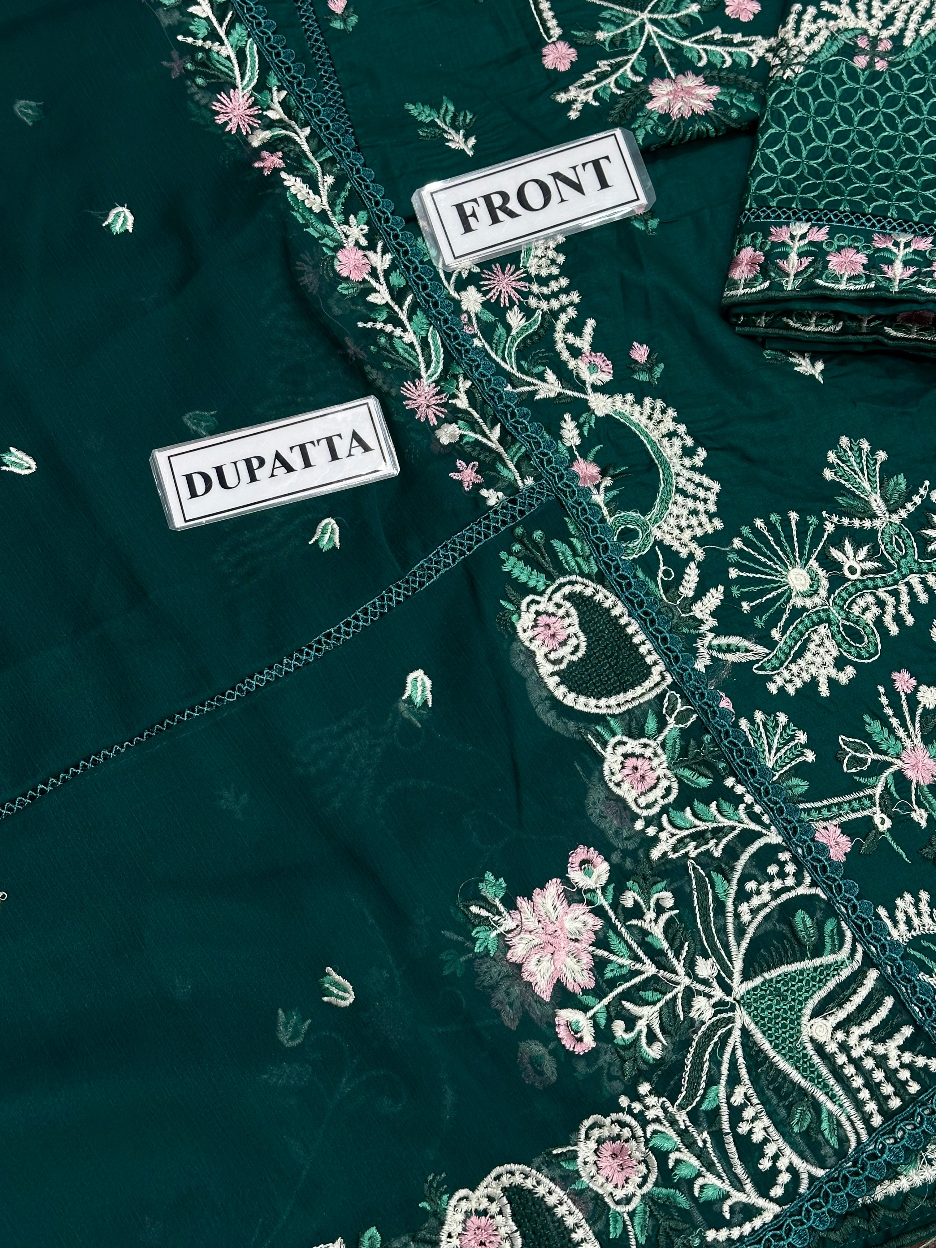 KANWAL MALIK EMBROIDERED LAWN - 3 PC UNSTITCHED