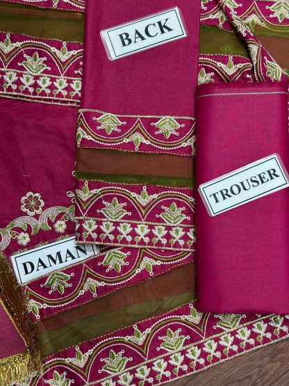 OMAL EMBROIDERED LAWN - 3 PC UNSTITCHED
