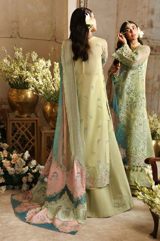 NUREH LUXURY EMBROIDERED ORGANZA - 3 PC UNSTITCHED