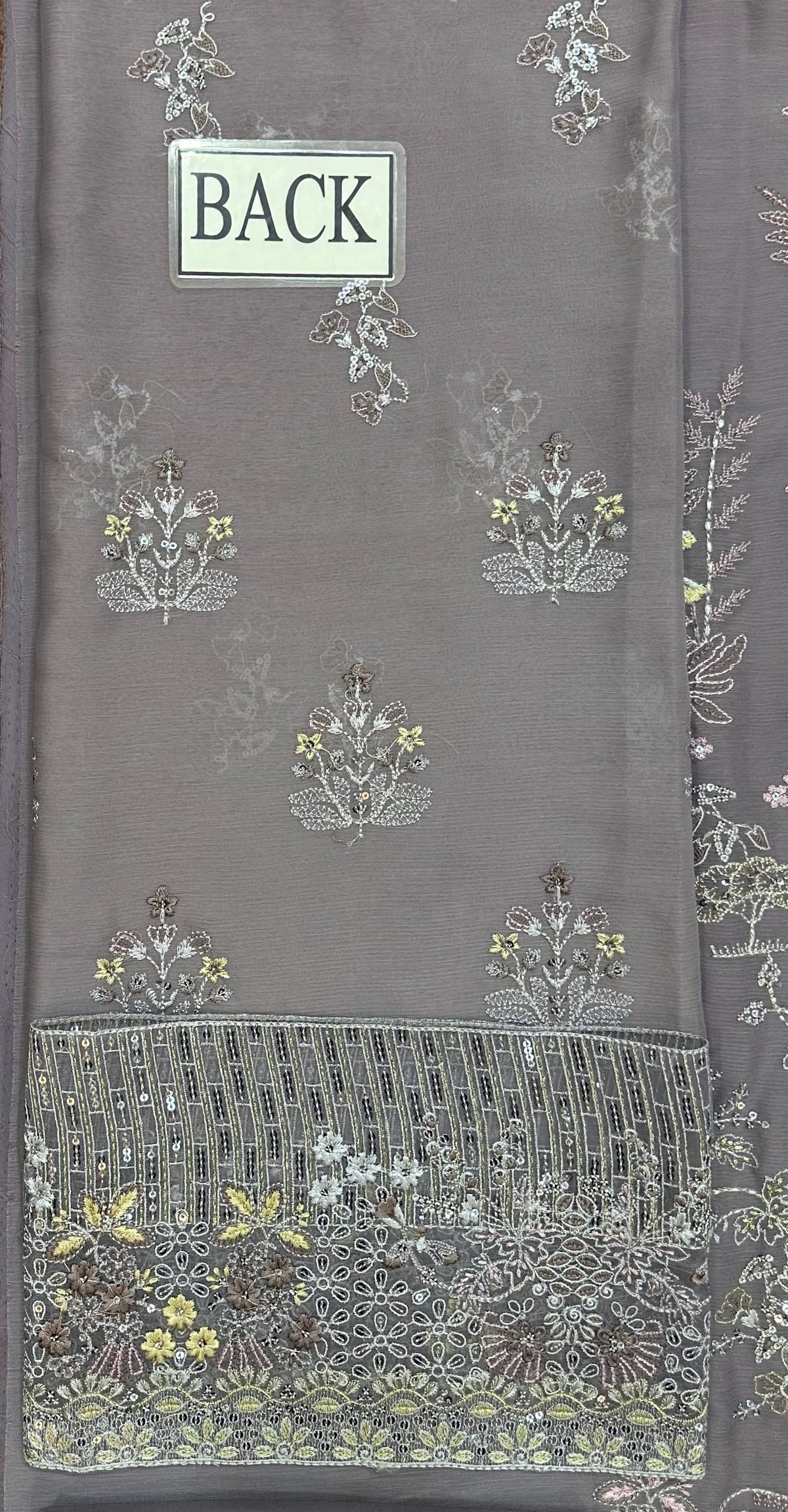 LAVISH PREMIUM EMBROIDERED CHIFFON DRESS - 3 PC UNSTITCHED