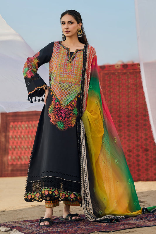 CHARIZMA LUXURY EMBROIDERED SWISS LAWN - 3 PC UNSTITCHED