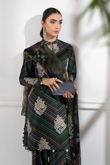 MARIA B FORMALS PRINTED EMBROIDERED LAWN - 3 PC UNSTITCHED