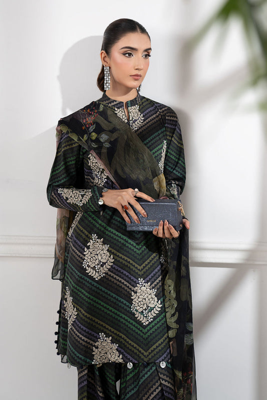 MARIA B FORMALS PRINTED EMBROIDERED LAWN - 3 PC UNSTITCHED