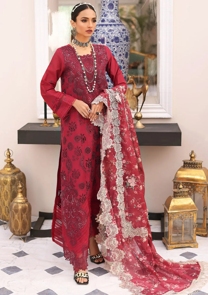 ELAF FESTIVE CHIKANKARI EMBROIDERED LAWN - 3 PC UNSTITCHED