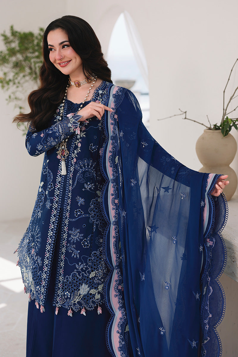 QALAMKAR SAHIL LUXURY EMBROIDERED LAWN - 3 PC UNSTITCHED