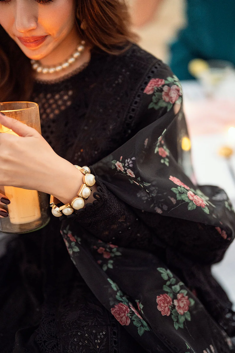 NUREH LUXURY EMBROIDERED CHIKANKARI LAWN - 3 PC UNSTITCHED