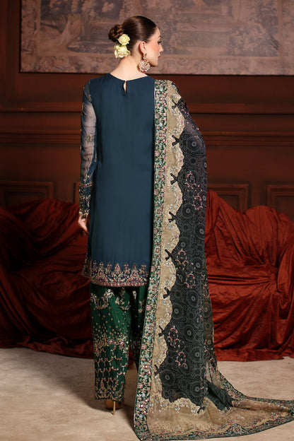 NUREH EMBROIDERED CHIFFON - 3 PC UNSTITCHED