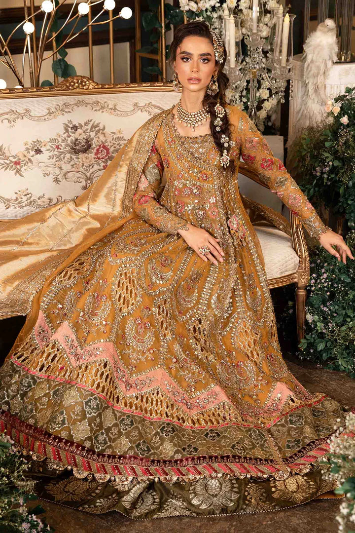 MARIA B LUXURY WEDDING HANDMADE EMBROIDERED ORGANZA MAXI - 3 PC UNSTITCHED