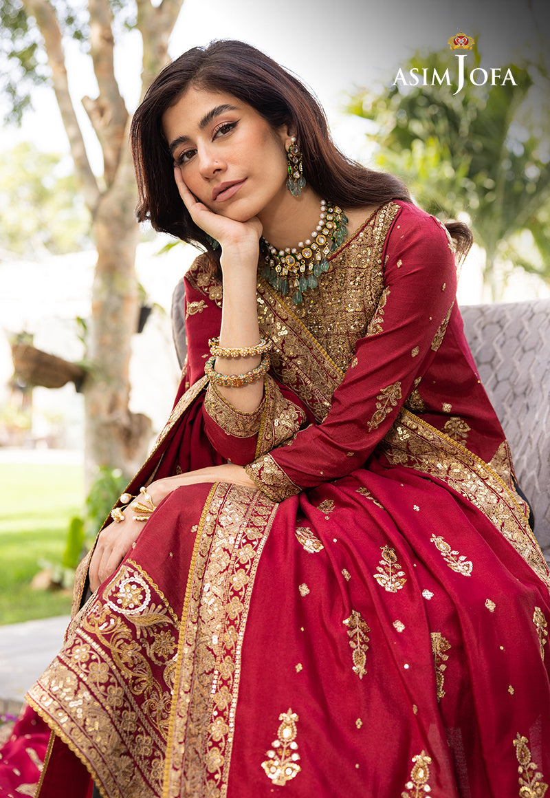 ASIM JOFA EMBROIDERED CHIFFON - 3 PC UNSTITCHED