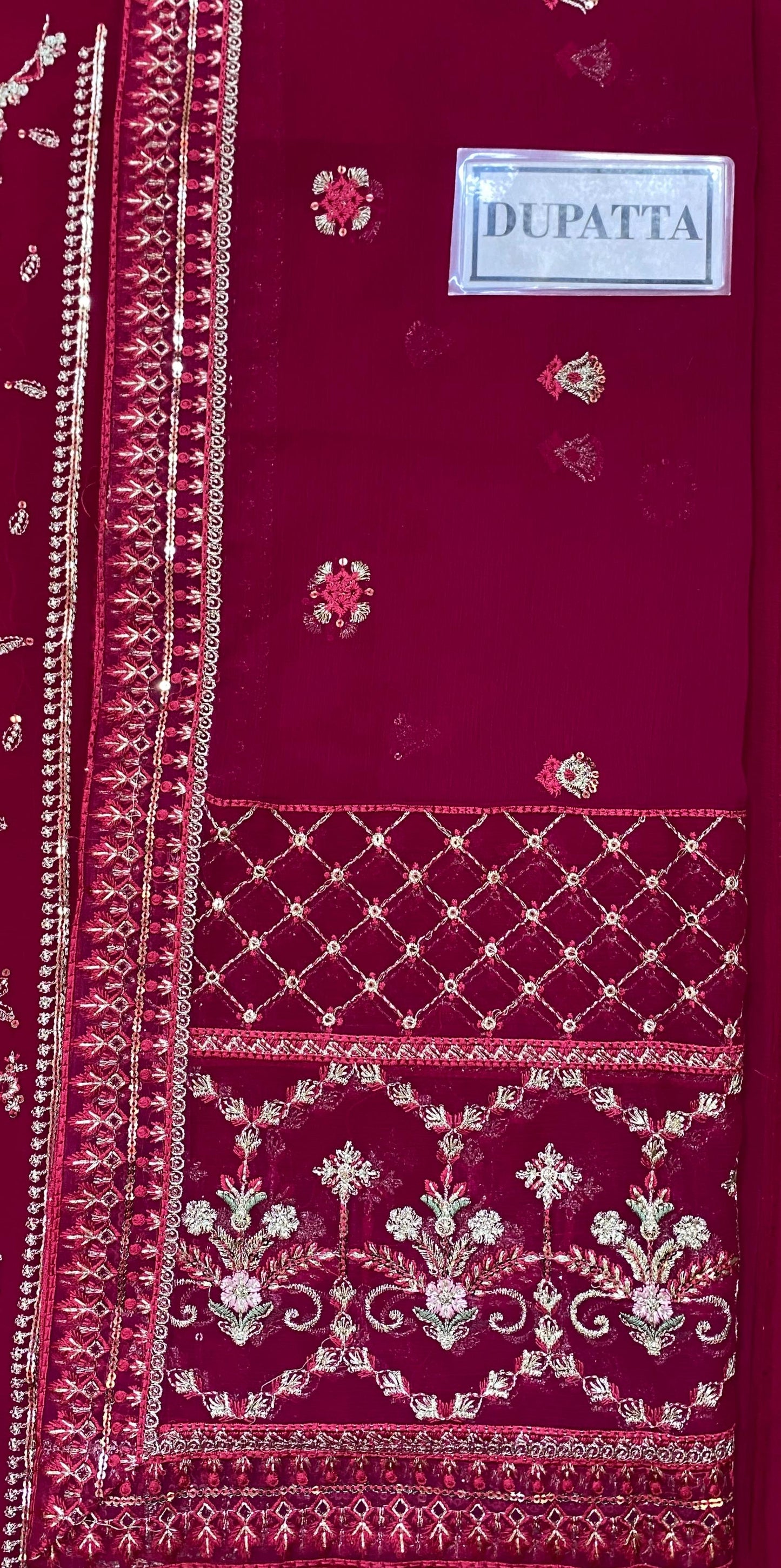 GULAAL LUXURY EMBROIDERED CHIFFON - 3 PC UNSTITCHED