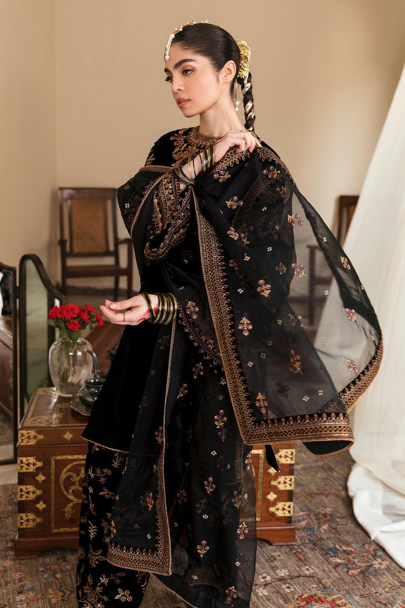 BAROQUE EMBROIDERED CHIFFON - 3 PC UNSTITCHED