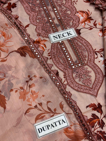 ANEELA’S EMBROIDERED LAWN - 3 PC UNSTITCHED