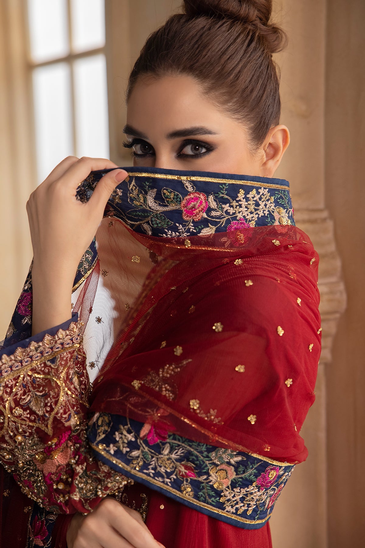 CHARIZMA LUXURY EMBROIDERED CHIFFON - 3 PC UNSTITCHED