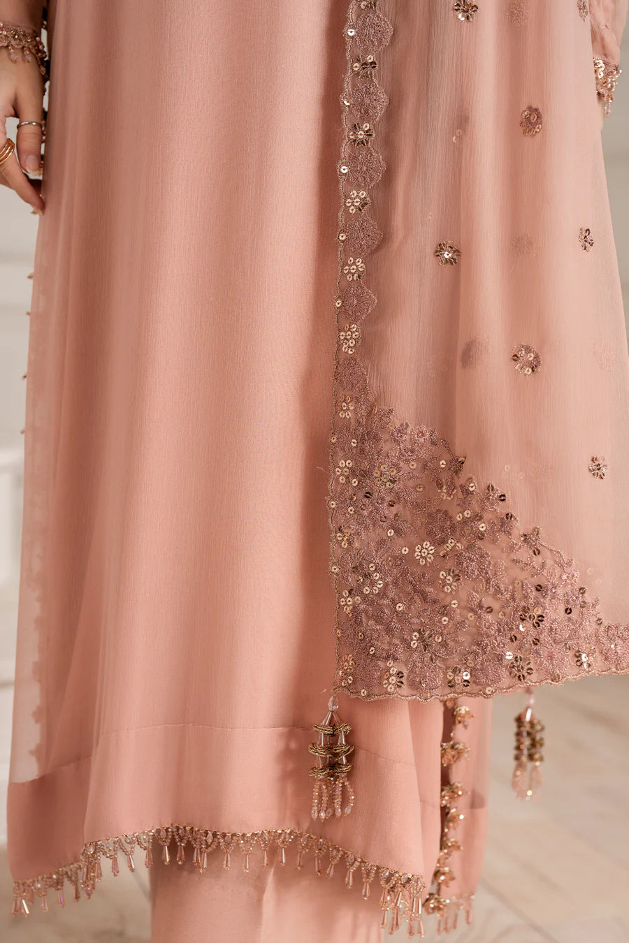 IZNIK EMBROIDERED CHIFFON - 3 PC UNSTITCHED