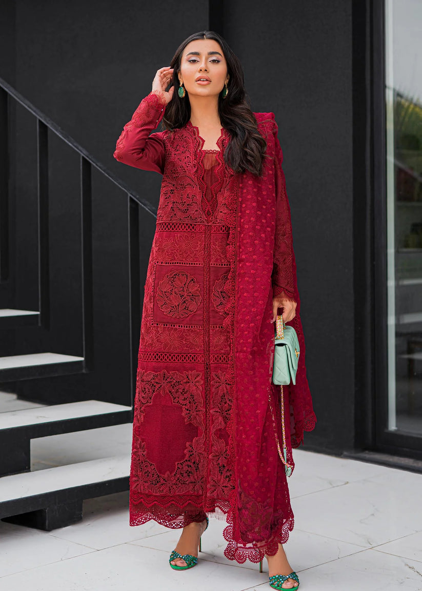 CRIMSON BY SAIRA SHAKIRA LUXURY EMBROIDERED LAWN - 3 PC UNSTITCHED
