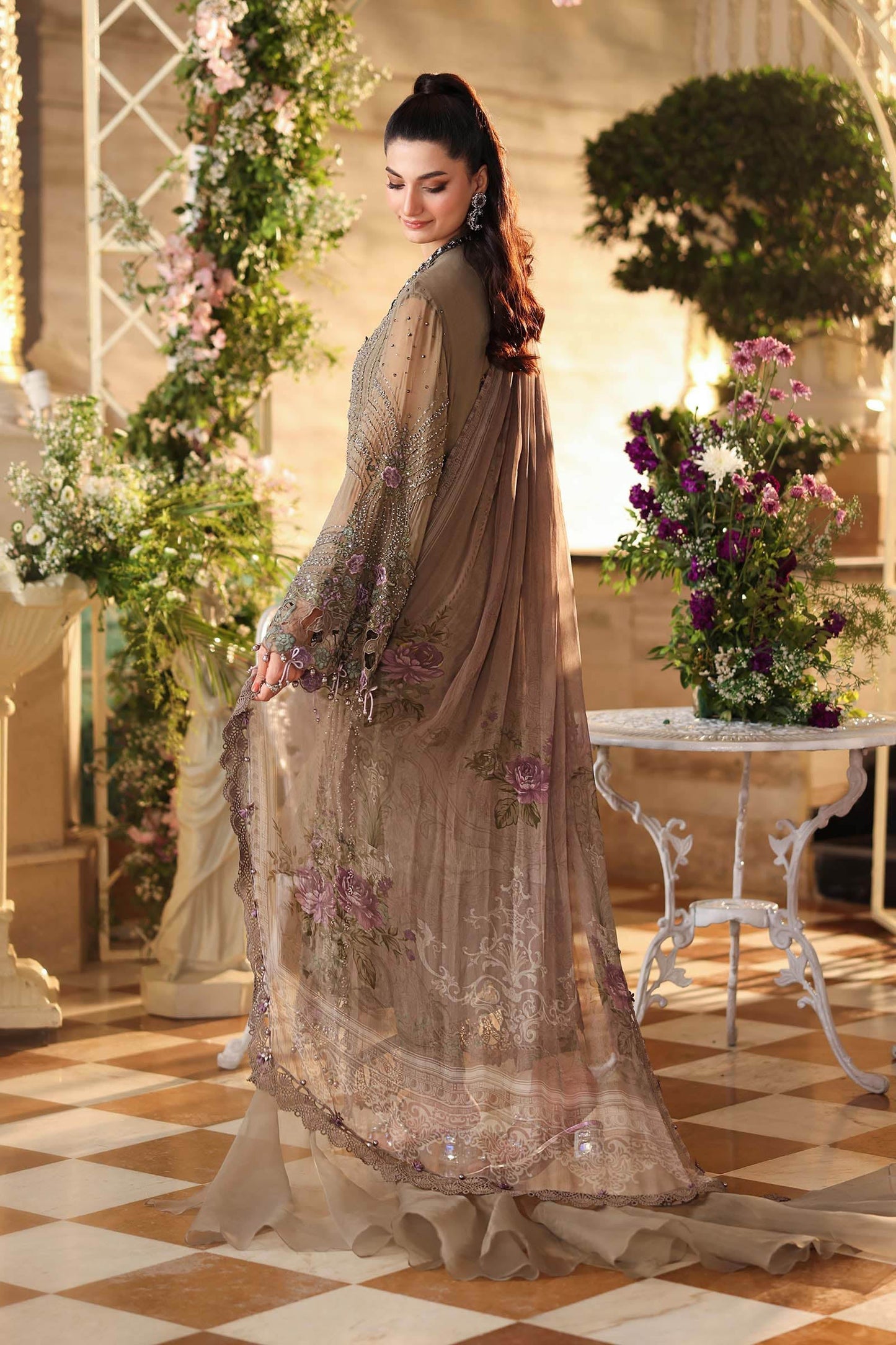 MARIA B PREMIUM EMBROIDERED CHIFFON - 3 PC UNSTITCHED