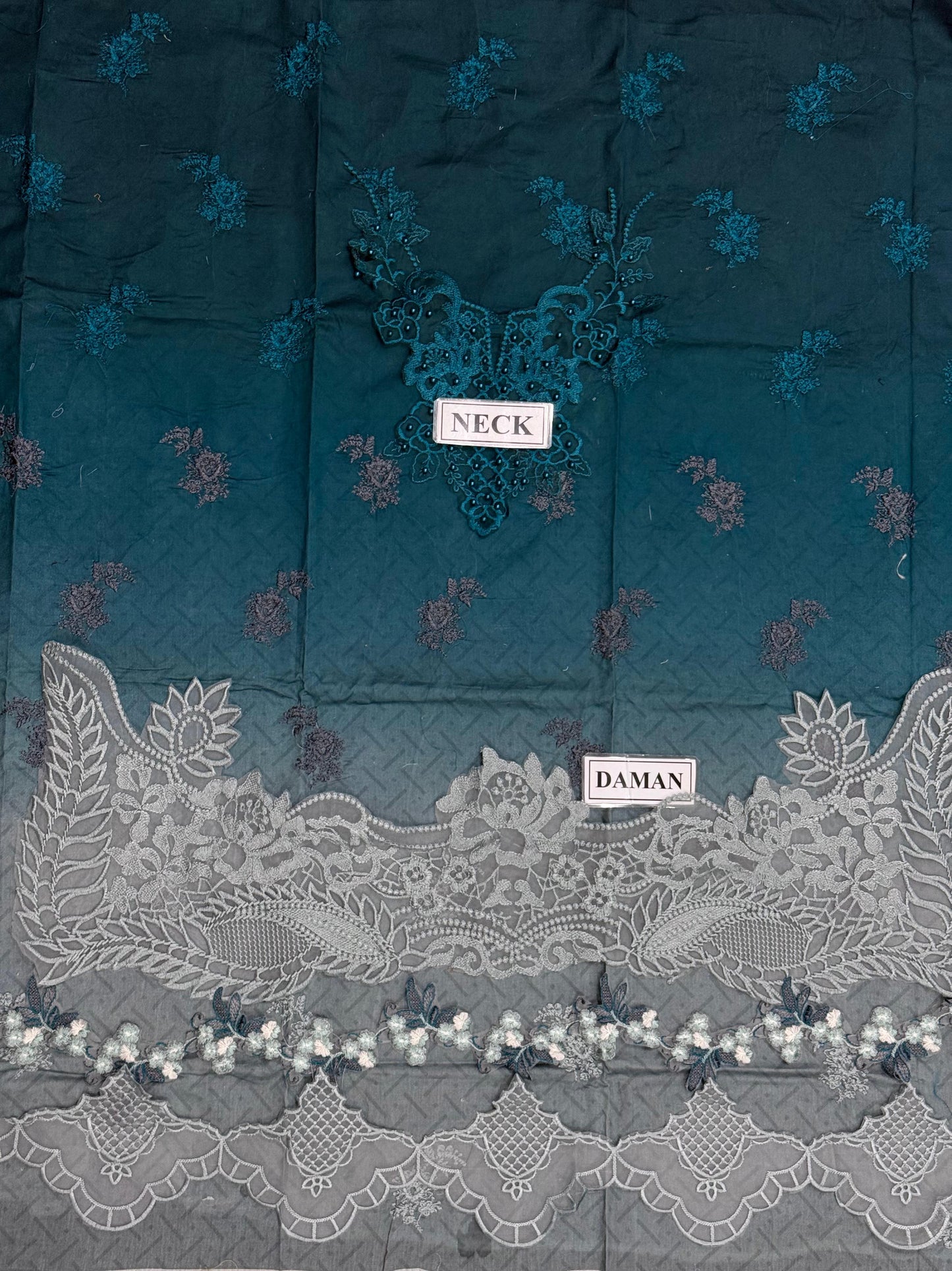 NOOR BY SADIA ASAD EMBROIDERED LAWN - 3 PC UNSTITCHED
