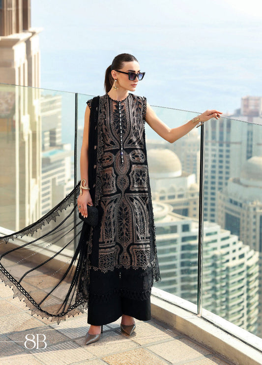 MARIA B LUXURY EMBROIDERED LAWN - 3 PC UNSTITCHED