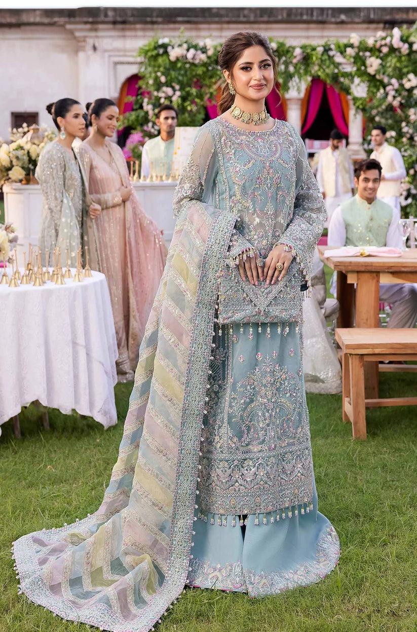 KANWAL MALIK MAAHI FESTIVE EMBROIDERED ORGANZA - 3 PC UNSTITCHED