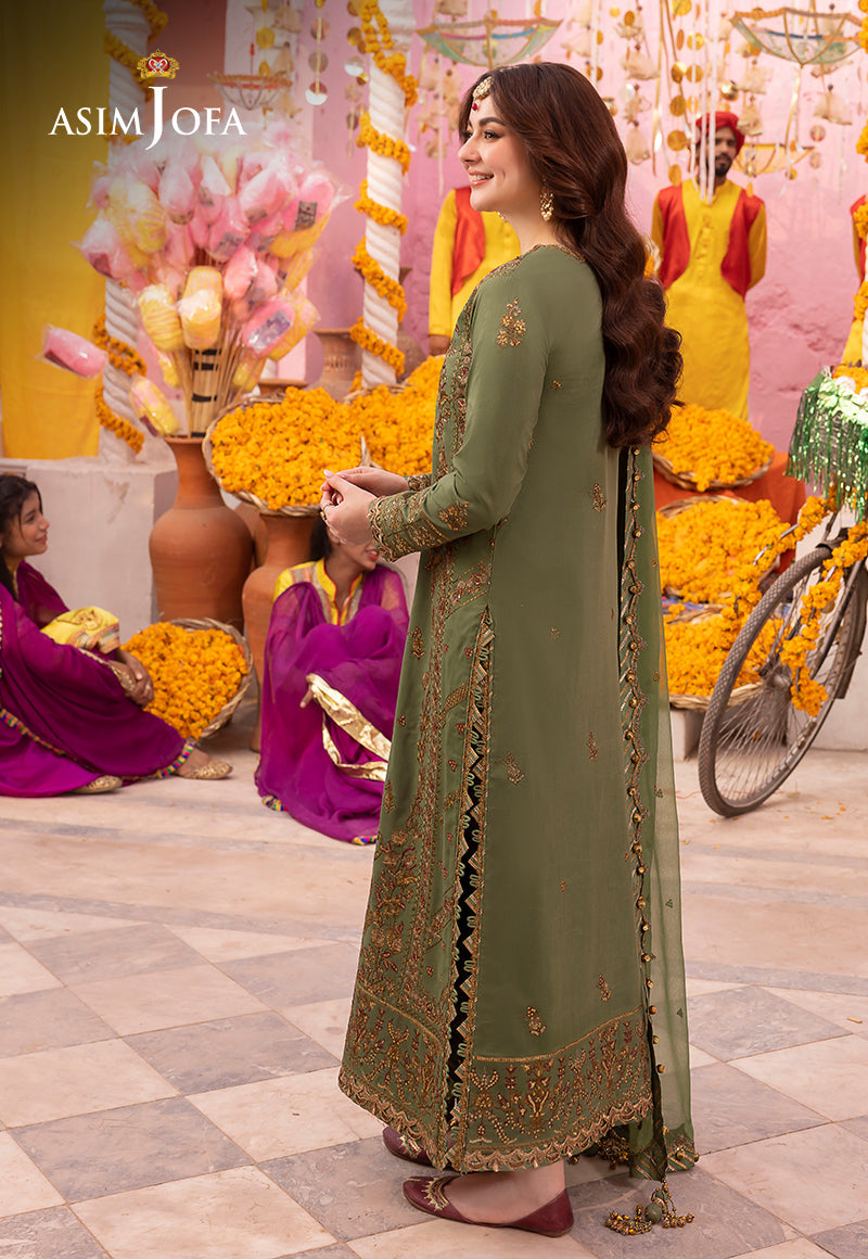 ASIM JOFA EMBROIDERED CHIFFON - 3 PC UNSTITCHED