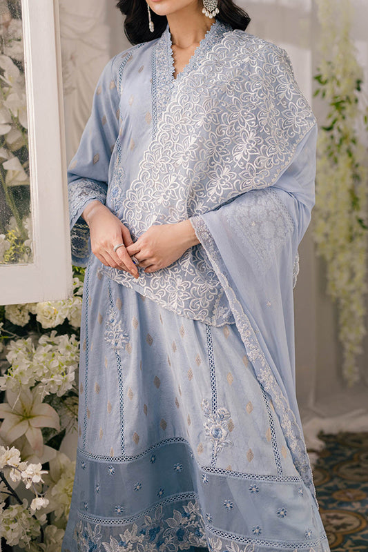 AZURE BAREEZE LAWN EMBROIDERED - 3 PC UNSTITCHED